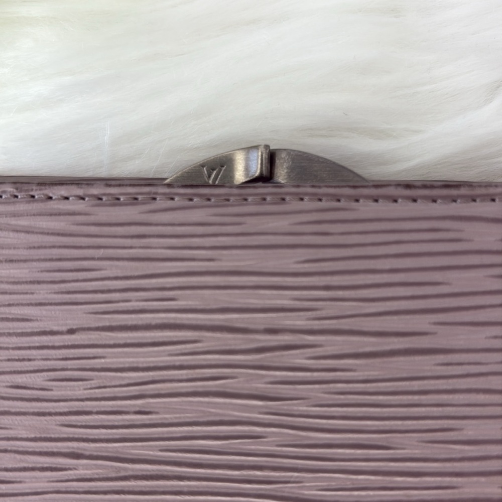 Louis Vuitton Grey/Taupe Textured Epi Leather Wallet - Picture 4 of 14